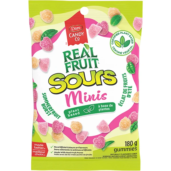 Dare - Realfruit Mini Sours Summerfruit Burst 180GR
