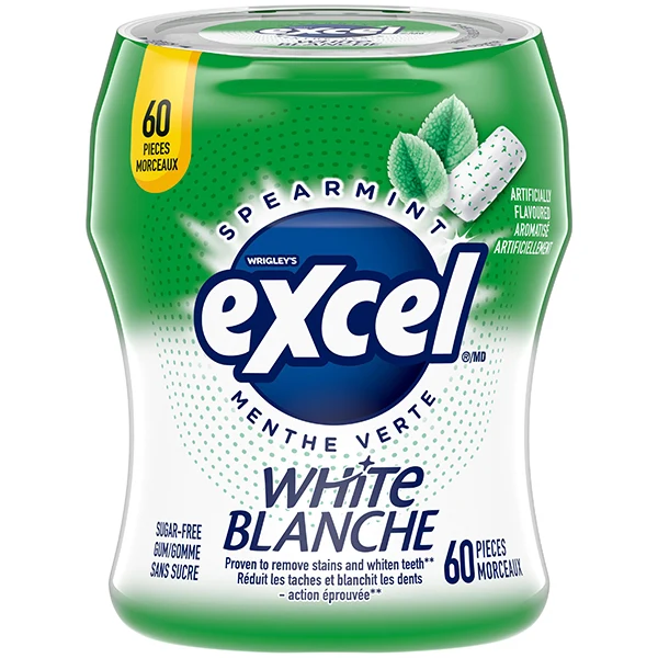 Excel - White Spearmint Bottles 6x60EA