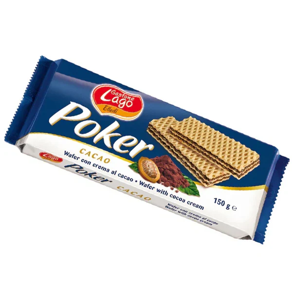 Lago - Poker Wafer Cocoa 16x150 GR