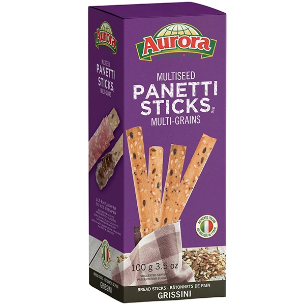 Aurora - Panetti Breadsticks Multiseed 12x100 GR
