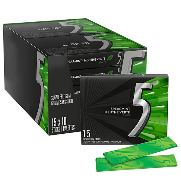 5 Gum - Spearmint Rain 12x10x15 PC
