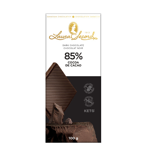 Laura Secord - 85% Cocoa Extra Dark Chocolate Bar 12x100 GR