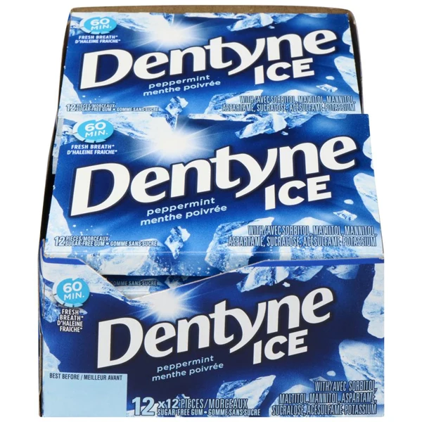 Dentyne - Ice Peppermint 18x12x12 PC