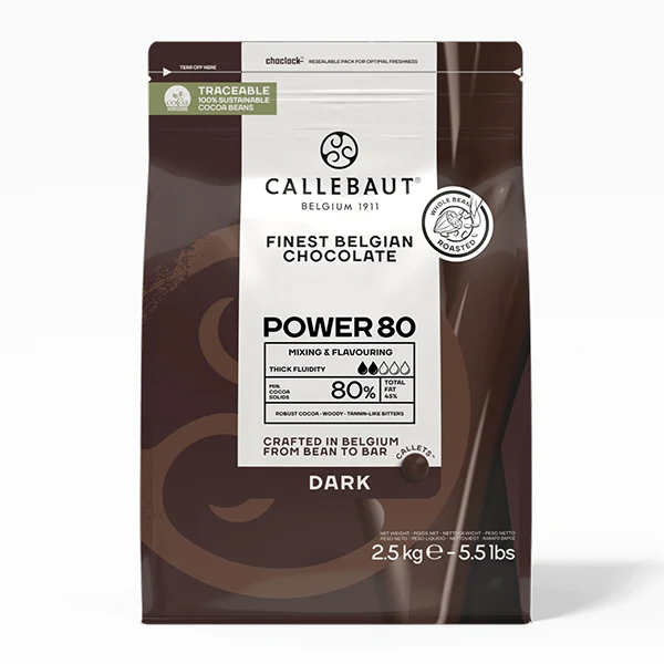 Callebaut - Dark Chocolate Power 80 8x2.5 KG