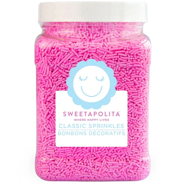 Sweetapolita - Bright Pink Crunchy Sprinkles TUB 725GR